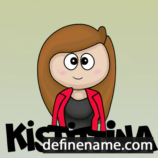 cartoon of the name Kirstina