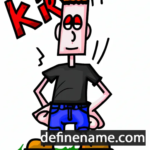 cartoon of the name Kirt