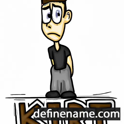 cartoon of the name Kirt