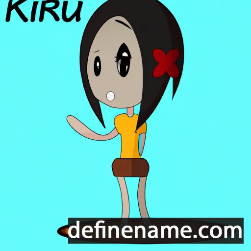 cartoon of the name Kirui