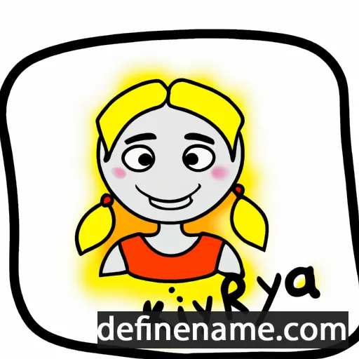 cartoon of the name Kiryla