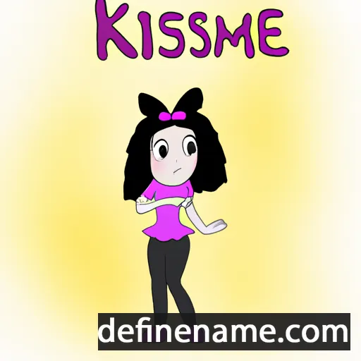 cartoon of the name Kismine