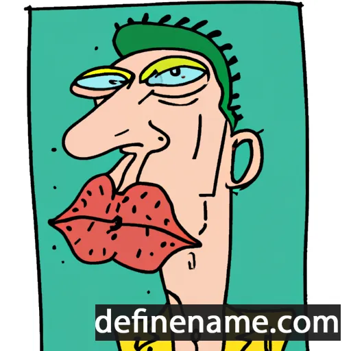 cartoon of the name Kisser