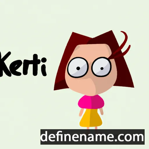 cartoon of the name Kiteri