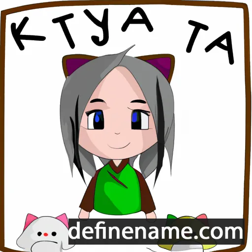 cartoon of the name Kitiya