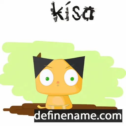 cartoon of the name Kitsa