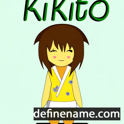 cartoon of the name Kitsuko