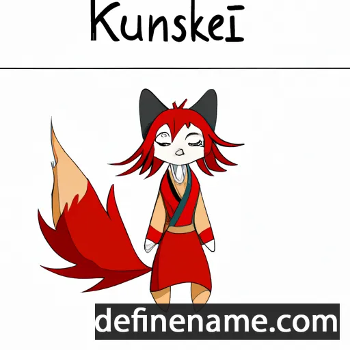 cartoon of the name Kitsune