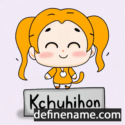 cartoon of the name Kittikhun