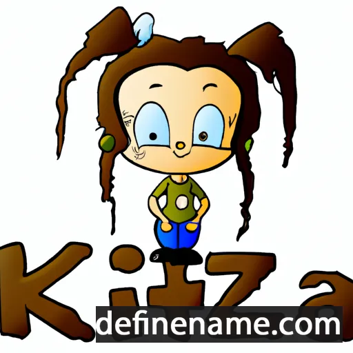 cartoon of the name Kitzia