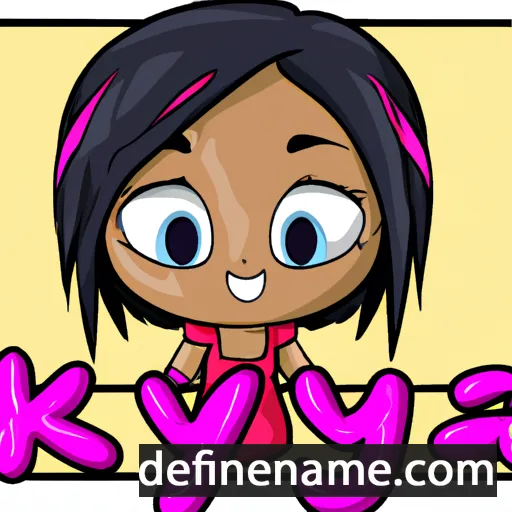 cartoon of the name Kiya