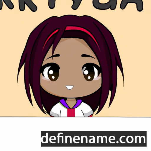 cartoon of the name Kiya