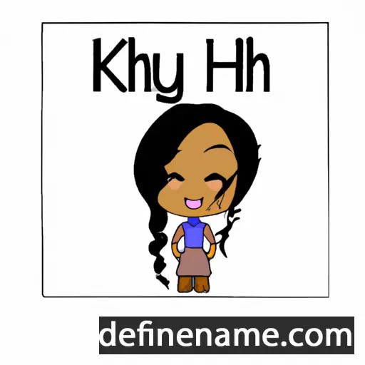 cartoon of the name Kiyah