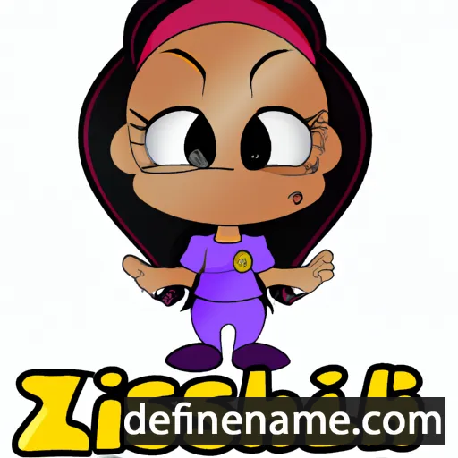 cartoon of the name Kizziah