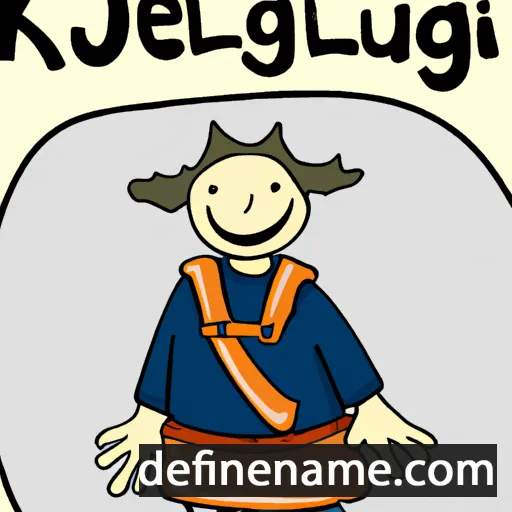 cartoon of the name Kjellaug