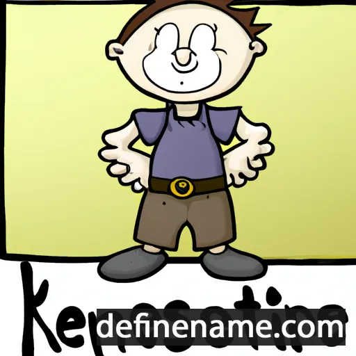 cartoon of the name Kjestine