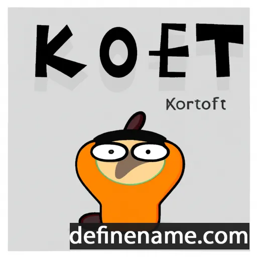 cartoon of the name Kkot