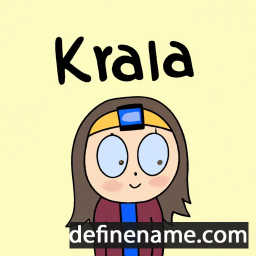 cartoon of the name Klárika