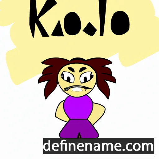 cartoon of the name Klaoi