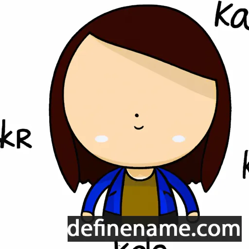 cartoon of the name Klare