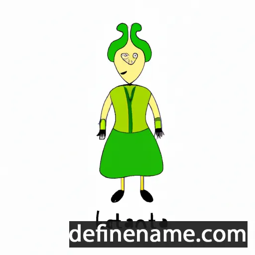 cartoon of the name Kleanta