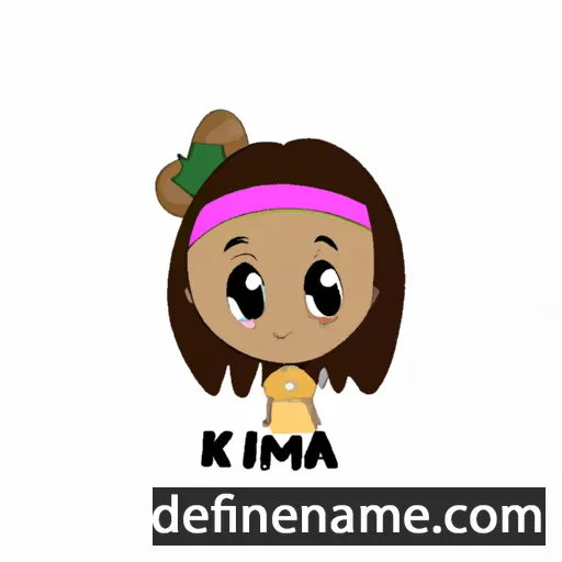 cartoon of the name K'mia