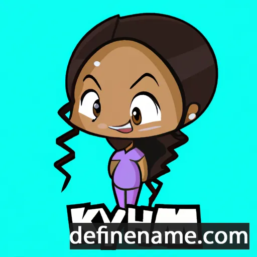 cartoon of the name K'miyah