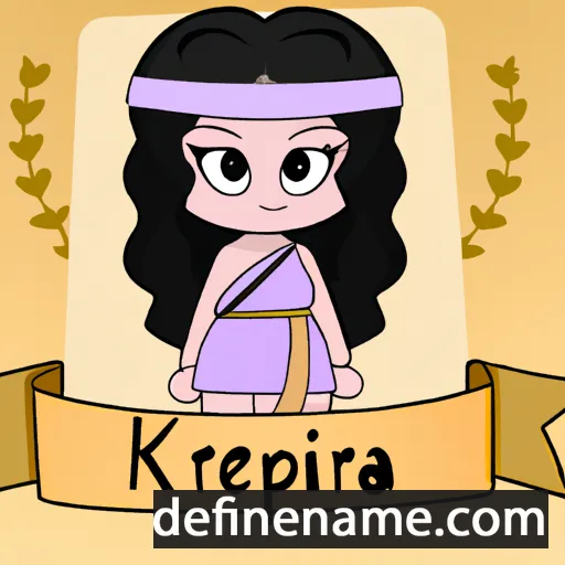 cartoon of the name Kleopátra