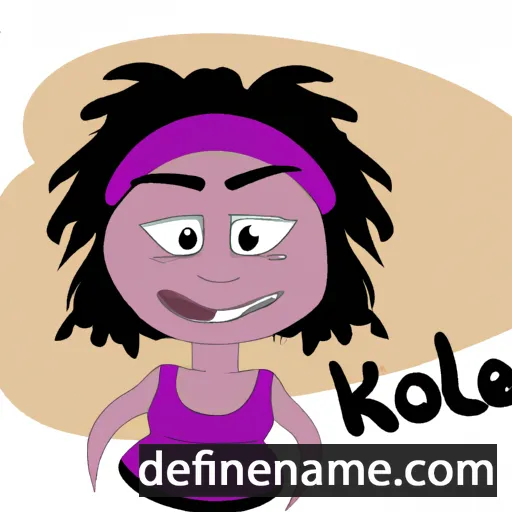 cartoon of the name Kloea