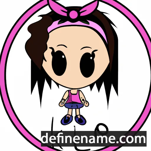 cartoon of the name Kloee