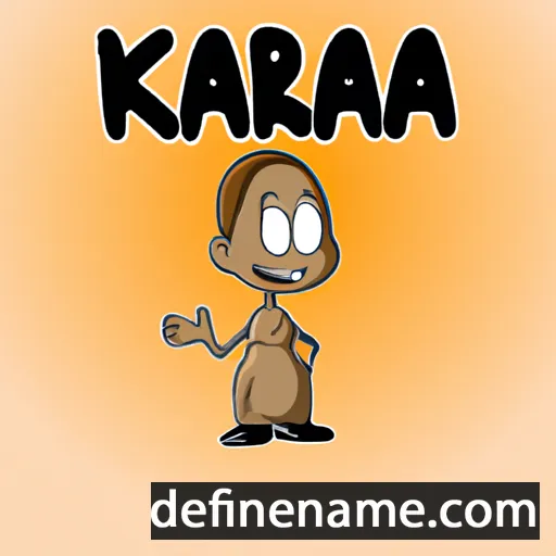 cartoon of the name Kmara