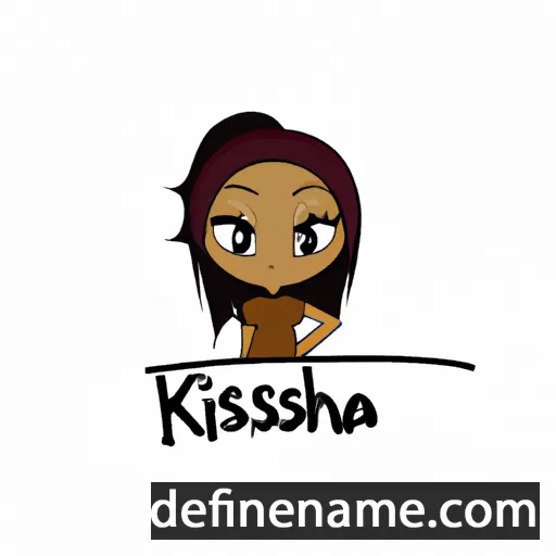 cartoon of the name Kneisha