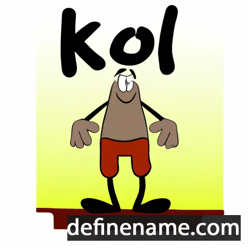 cartoon of the name Knoll