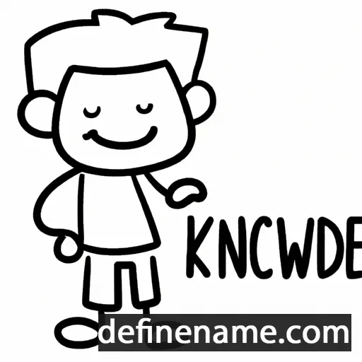 cartoon of the name Knowledge