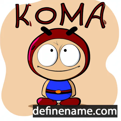 cartoon of the name Köcmä