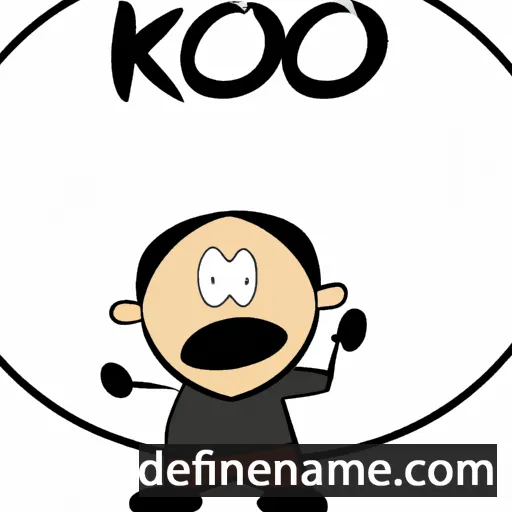 cartoon of the name Ko