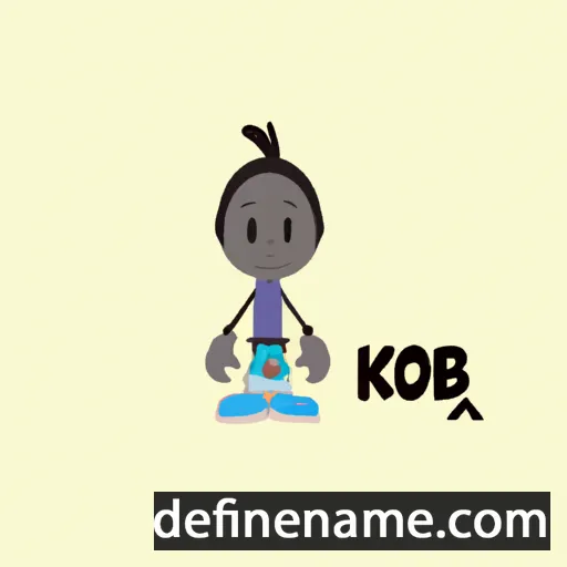 cartoon of the name Kobi