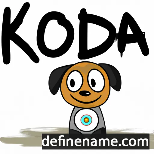 cartoon of the name Koda