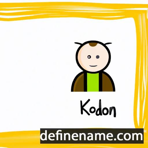 cartoon of the name Kodyn