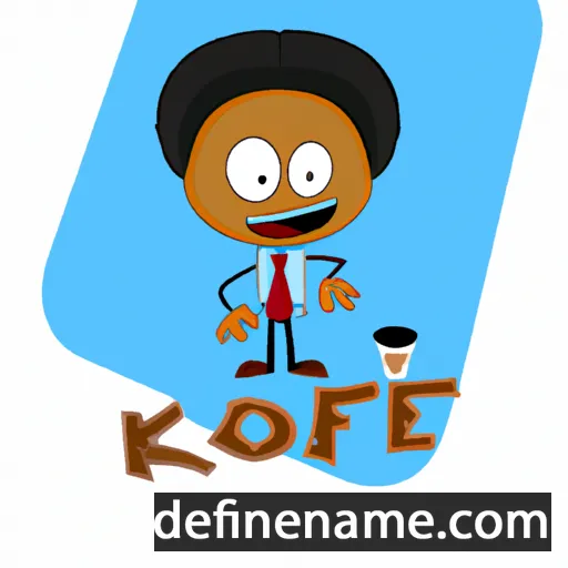 cartoon of the name Koffi