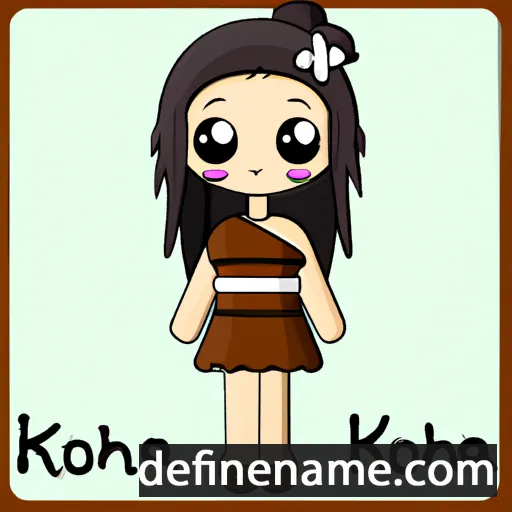 cartoon of the name Kohina