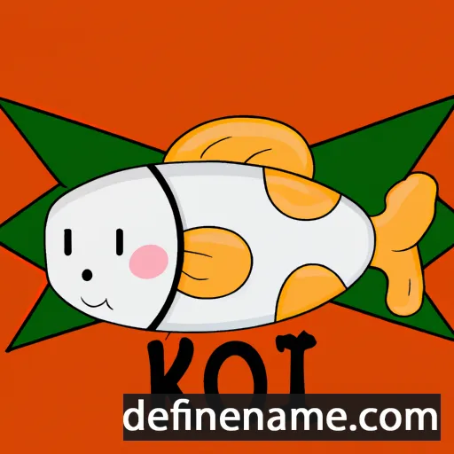 cartoon of the name Koi