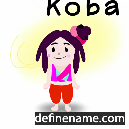 cartoon of the name Koia