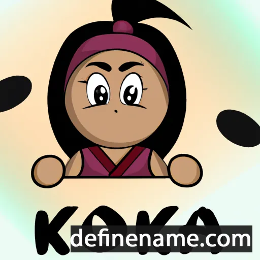 cartoon of the name Koka