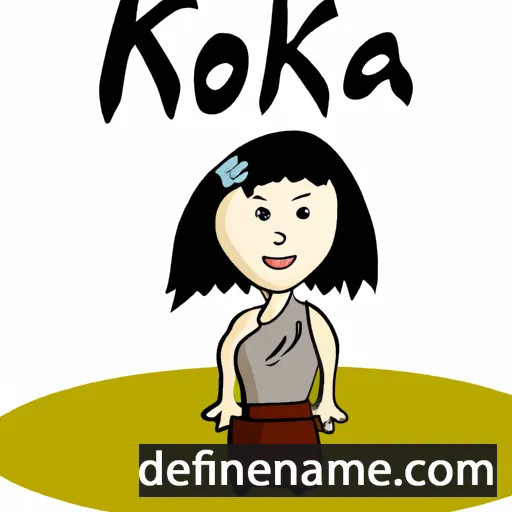 Kokia cartoon