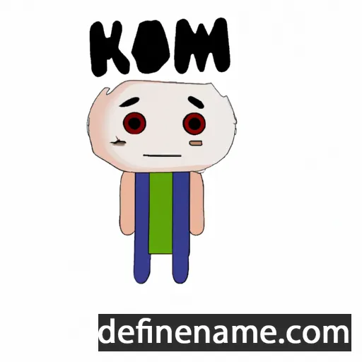 cartoon of the name Kokimi