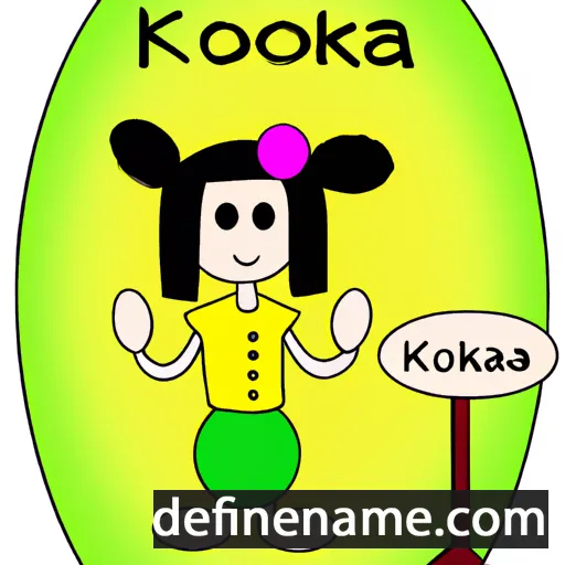 cartoon of the name Kokona