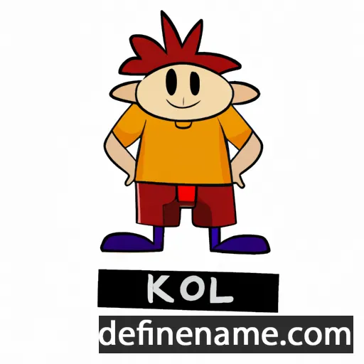 cartoon of the name Kol