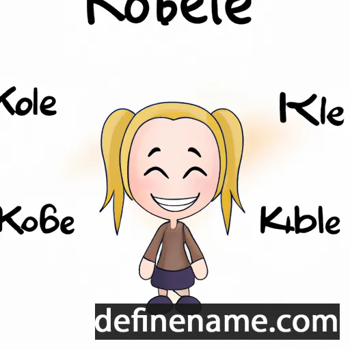 cartoon of the name Kolbie