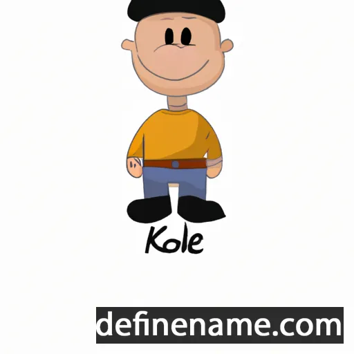 cartoon of the name Kolë